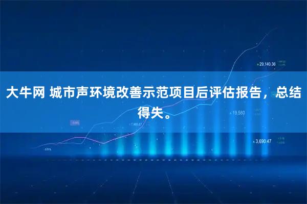 大牛网 城市声环境改善示范项目后评估报告，总结得失。